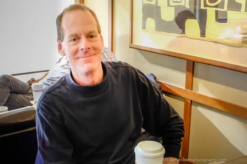 HPG cyclists at Peet's Coffee, Wellesley