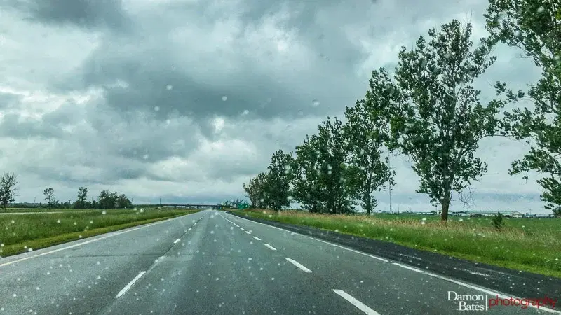 BMW R1200 GSA on a remote Quebec gravel road